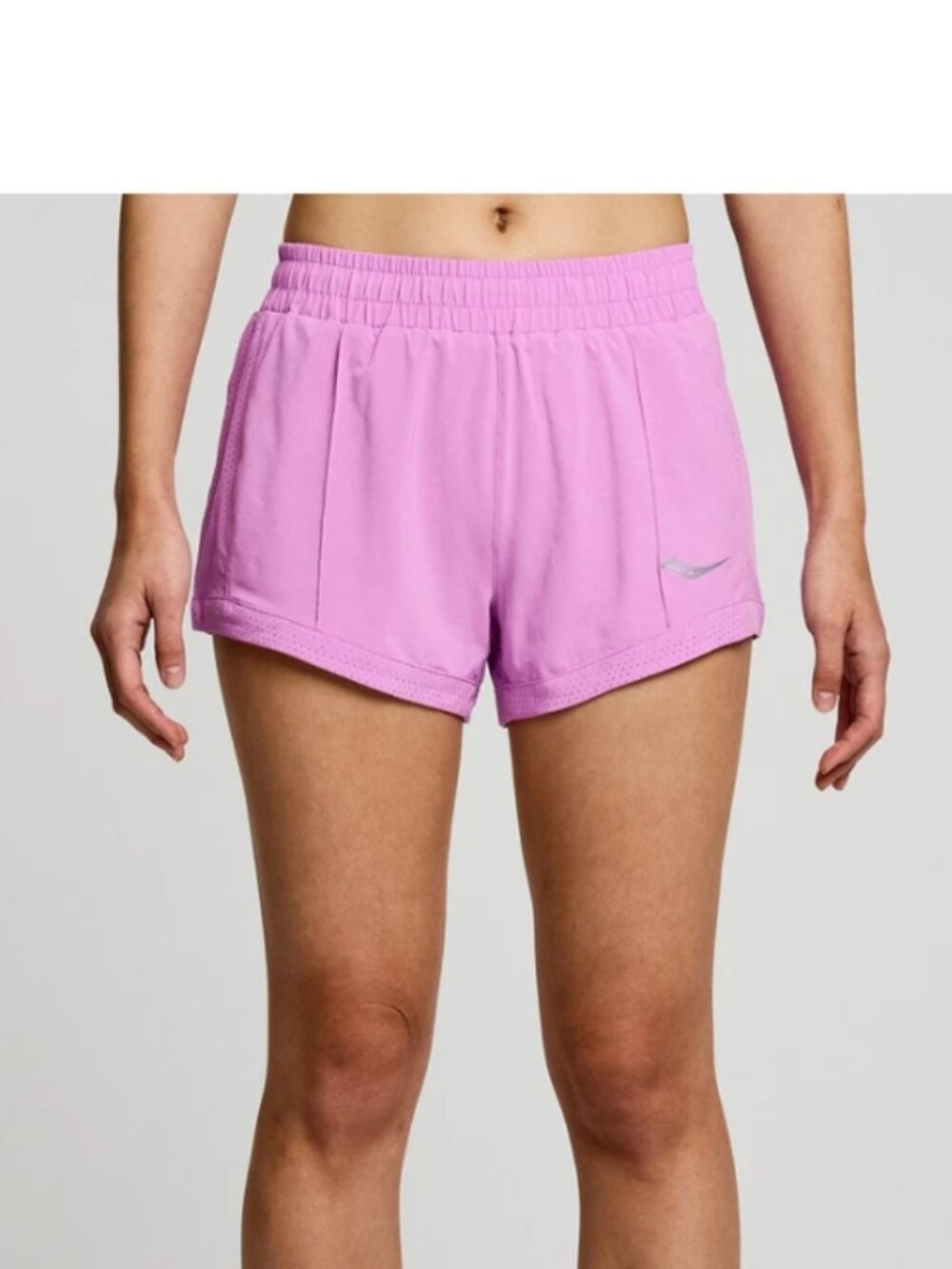 Saucony Outpace 3" Shorts, Size Large, Grape